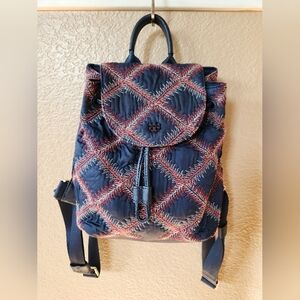 Tory Burch Flame Quilt Nylon Mini Backpack
